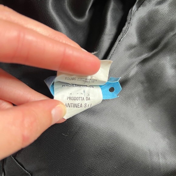 Vintage Emporio Armani Long Wool Trench Overcoat Made in Italy Womens 44 / L/XL - Picture 12 of 16